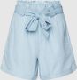 Only Loose fit high waist korte broek met strikceintuur model 'BEA SMILLA' - Thumbnail 1