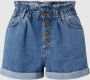 Only Regular fit korte paperbagbroek met knoopsluiting model 'CUBA LIFE' - Thumbnail 2