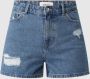 ONLY high waist jeans short ONLJAGGER medium blue denim - Thumbnail 2