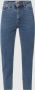 ONLY cropped high waist straight fit jeans ONLEMILY dark blue denim - Thumbnail 3