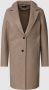 Only Lange jas met reverskraag model 'ONLCARRIE BONDED COAT' - Thumbnail 1