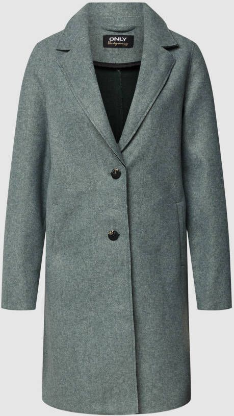 Only Lange jas met reverskraag model 'ONLCARRIE BONDED COAT'