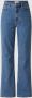 ONLY high waist wide leg jeans ONLCAMILLE medium blue denim - Thumbnail 4