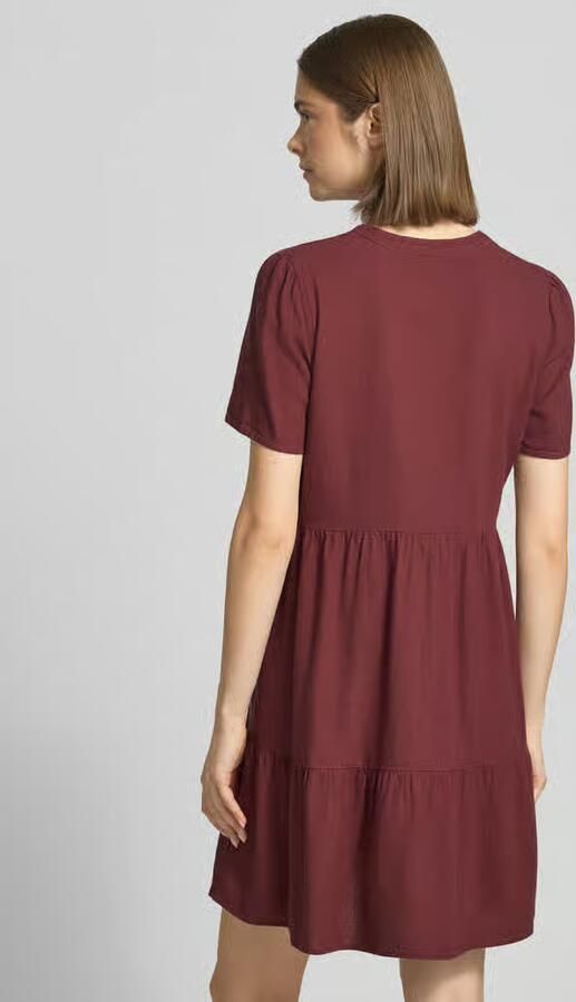 Only A-lijn vrijetijdsjurk van mix van viscose en linnen model 'TIRI-GOA' - Foto 3
