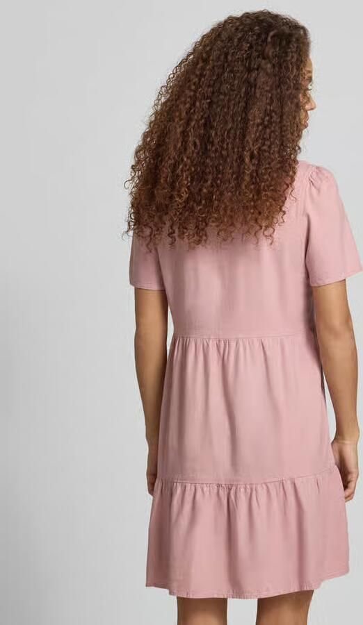 Only A-lijn vrijetijdsjurk van mix van viscose en linnen model 'TIRI-GOA' - Foto 3
