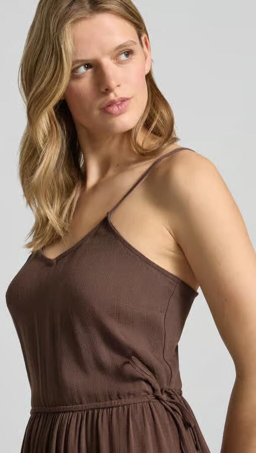 Only A-lijn vrijetijdsjurk van viscose-linnenmix model 'SIESTA'