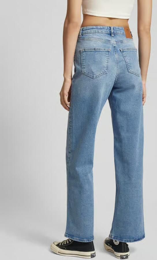 ONLY high waist wide leg jeans ONLJUICY medium blue denim - Foto 13