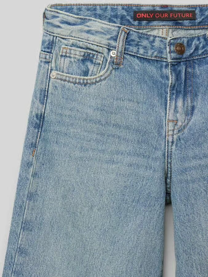 ONLY KIDS GIRL high waist wide leg jeans KOGBROOME light blue denim - Foto 2