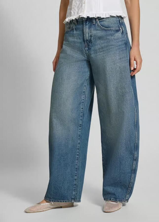 ONLY Onltaylor Hw Barrel Dnm Tai466 Noos barrel jeans middelblauw - Foto 5