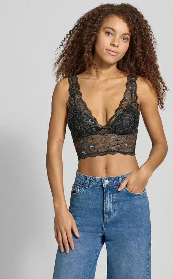 ONLY kanten voorgevormde bralette ONLCHLOE zwart - Foto 2
