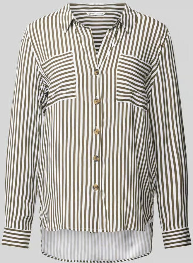 Only Blouse van viscose met verlengd rugpand model 'YASMIN' - Foto 2