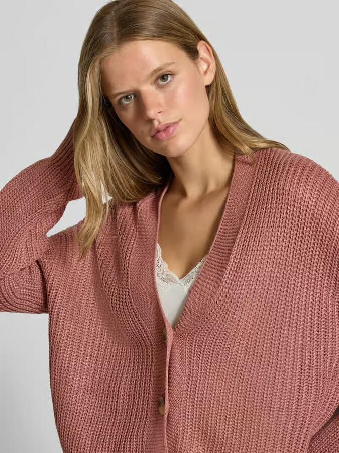 Only Regular fit gebreid jack met enkelrijige knoopsluiting Model 'CAROL NICE' - Foto 2