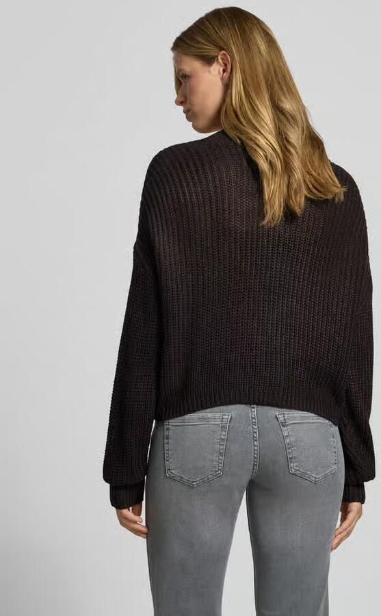 Only Regular fit gebreid jack met extra brede schouders model 'CAROL' - Foto 4