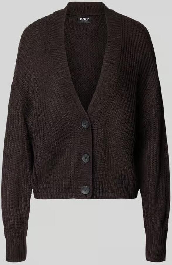 Only Regular fit gebreid jack met extra brede schouders model 'CAROL' - Foto 2