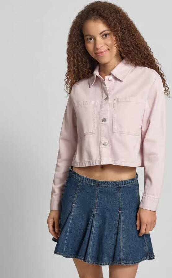 Only boxy fit jeansjack van puur katoen model 'NAOMI' - Foto 4