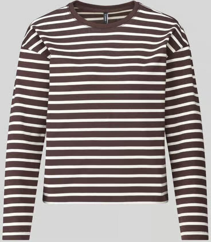 Only boxy fit shirt met lange mouwen van pure katoen model 'SOPH' - Foto 2
