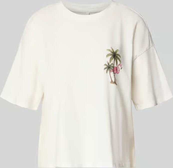 Only Boxy fit T-shirt van puur katoen model 'LUCY' - Foto 2