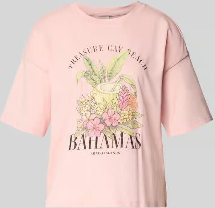 Only Boxy fit T-shirt van puur katoen model 'LUCY' - Foto 2
