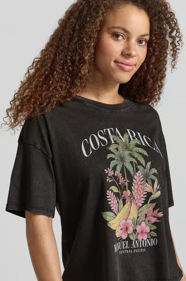 Only Boxy fit T-shirt van puur katoen model 'LUCY'