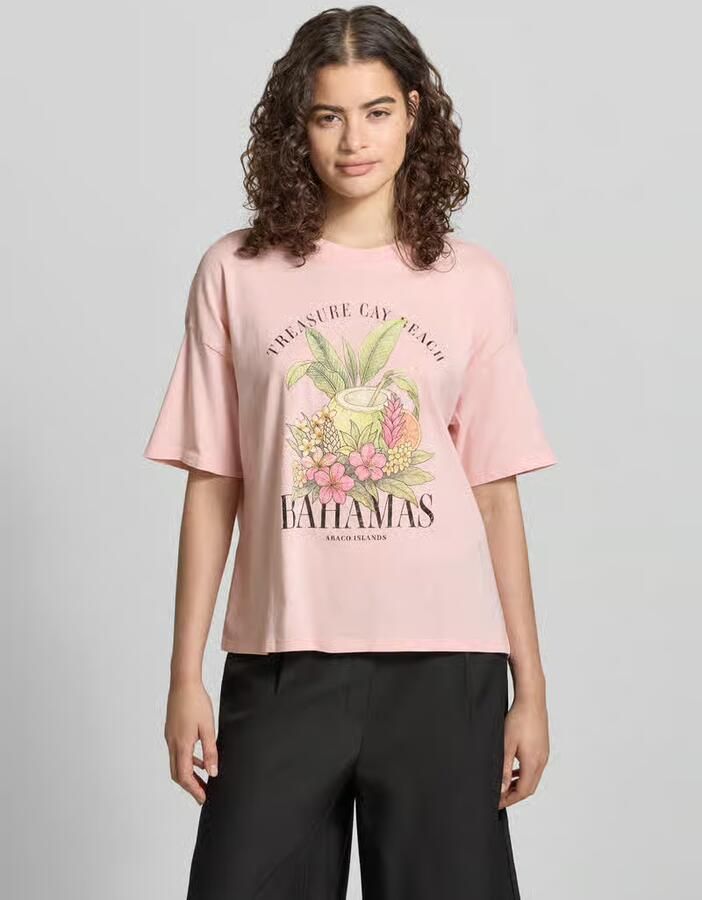Only Boxy fit T-shirt van puur katoen model 'LUCY' - Foto 2