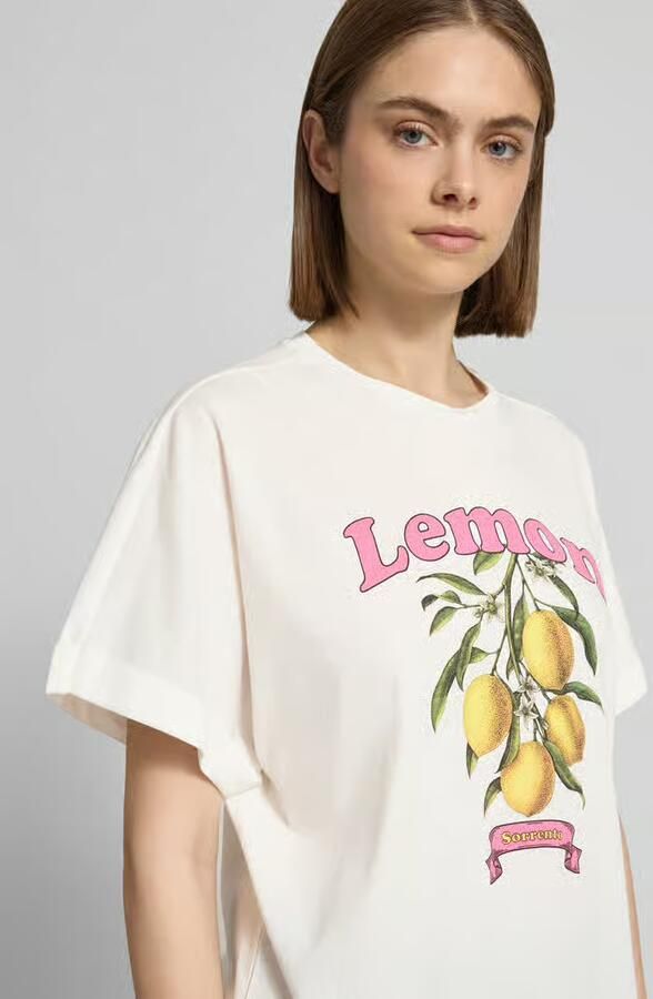 Only Boxy fit T-shirt van puur katoen model 'MINNA'