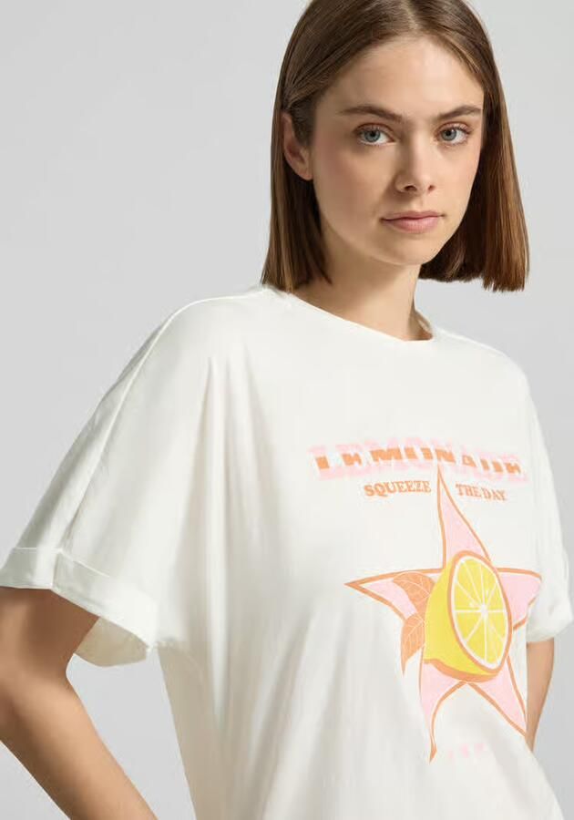 Only Boxy fit T-shirt van puur katoen model 'MINNA'