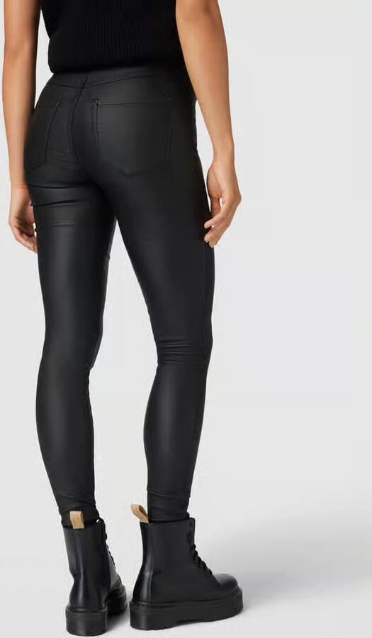 Only Imitatieleren broek ONLROYAL HW SK ROCK COATED - Foto 16