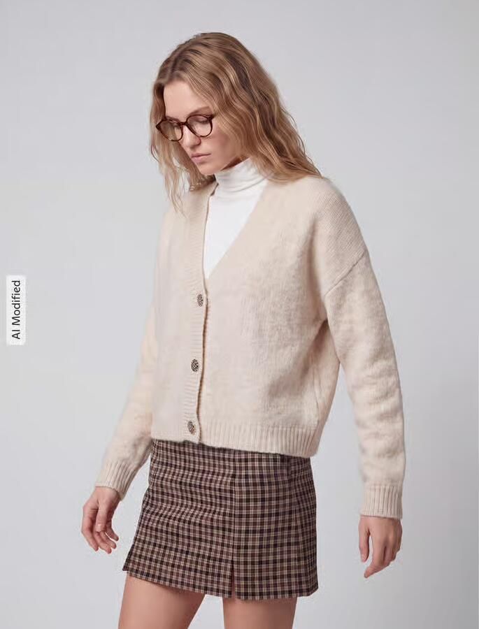 Only Cardigan met grote knopen model 'ONLZOEY' - Foto 3