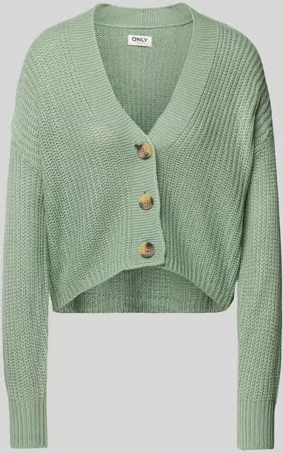 Only Groene Geknoopte Cardigan met Lange Mouwen Green Dames - Foto 2