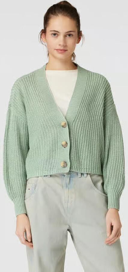 Only Groene Geknoopte Cardigan met Lange Mouwen Green Dames - Foto 8