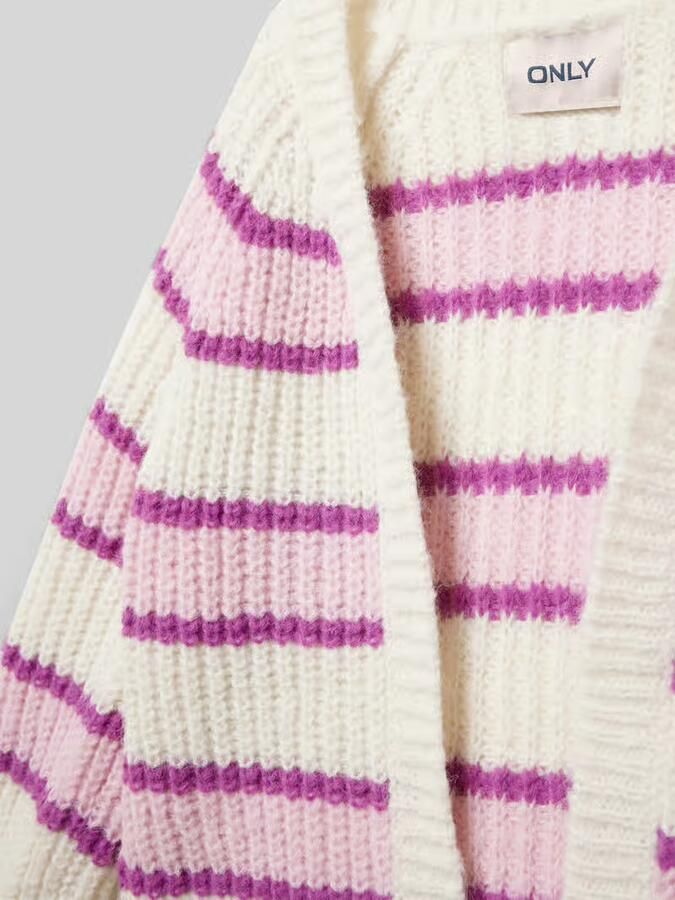 Only Comfort fit gebreid jack met grof tricot model 'NORDIC' - Foto 2