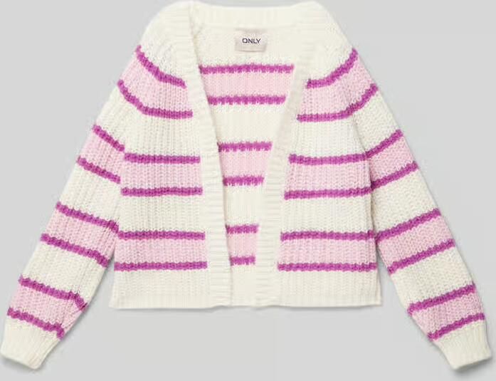 Only Comfort fit gebreid jack met grof tricot model 'NORDIC'