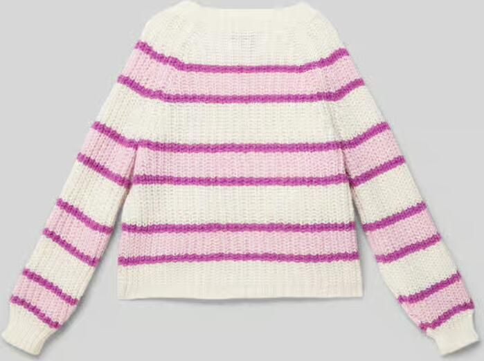 Only Comfort fit gebreid jack met grof tricot model 'NORDIC' - Foto 2