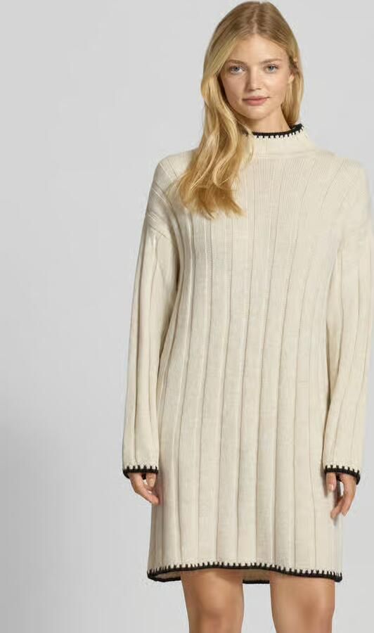 Only Comfort fit gebreide jurk met contrastdetails model 'CHICK' - Foto 2