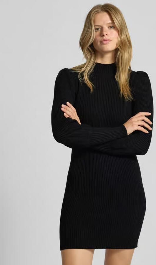 Only Comfort fit gebreide jurk van viscosemix model 'KATIA' - Foto 7
