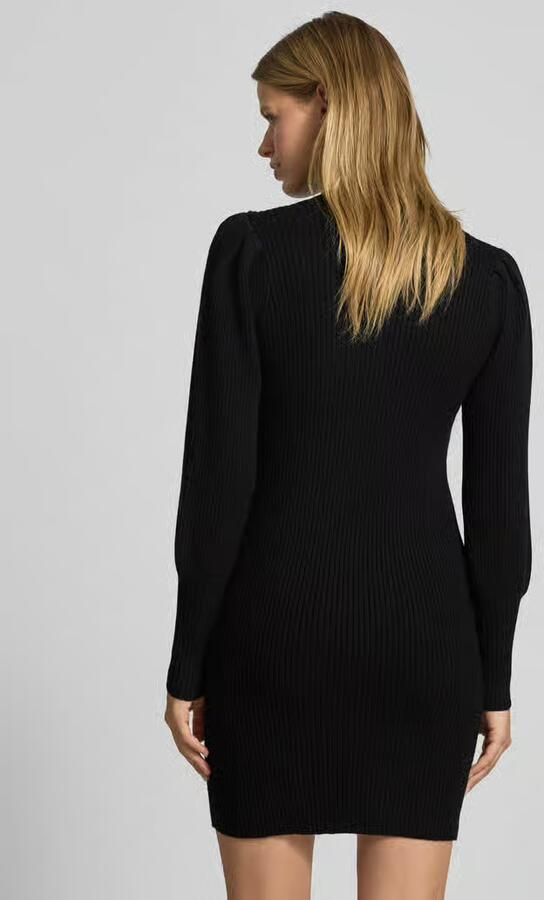 Only Comfort fit gebreide jurk van viscosemix model 'KATIA' - Foto 6