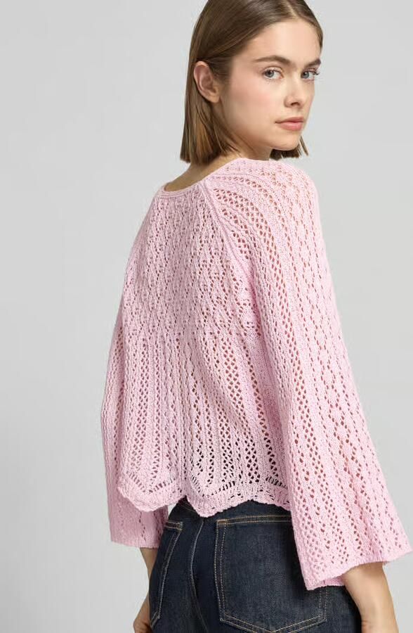 Only Trui met ronde hals ONLNOLA LIFE 3 4 PULLOVER KNT NOOS - Foto 2