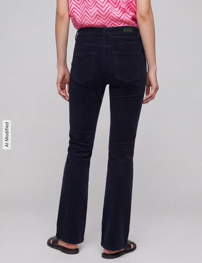Only Fit and flare corduroy broek van katoenmix model 'MARY' - Foto 3