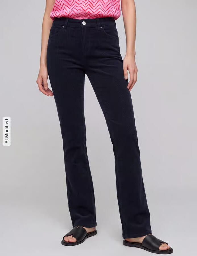 Only Fit and flare corduroy broek van katoenmix model 'MARY' - Foto 2