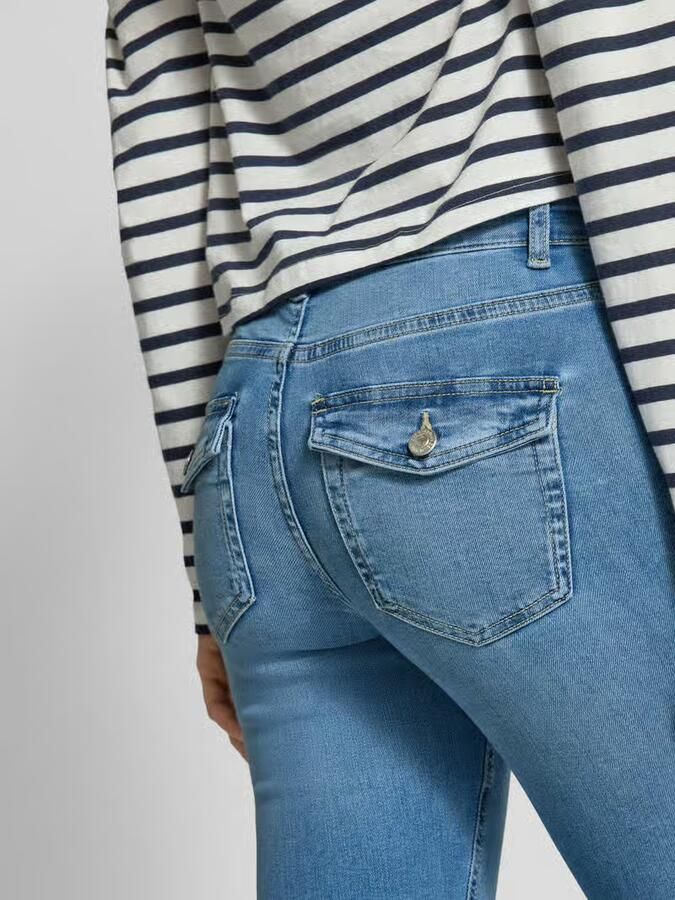Only Skinny fit jeans ONLBLUSH MW BACK POCK FLA TAI222 DNMNOOS - Foto 5