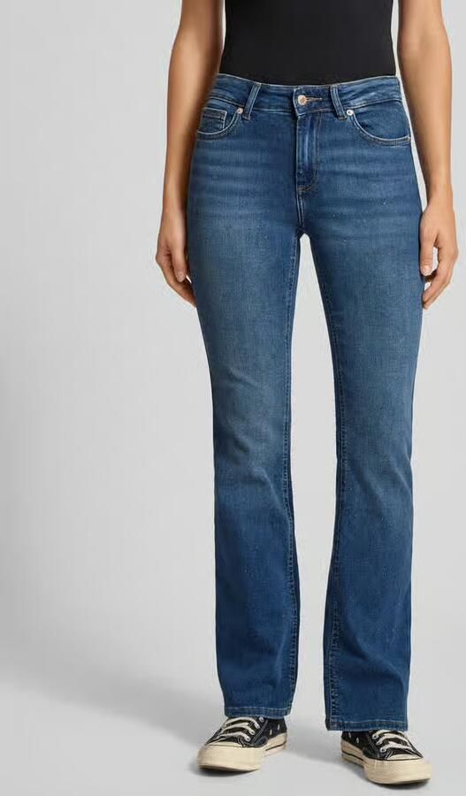 ONLY flared jeans met strass steentjes medium blue denim - Foto 2