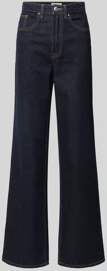 ONLY high waist wide leg jeans ONLJUICY dark blue denim - Foto 3