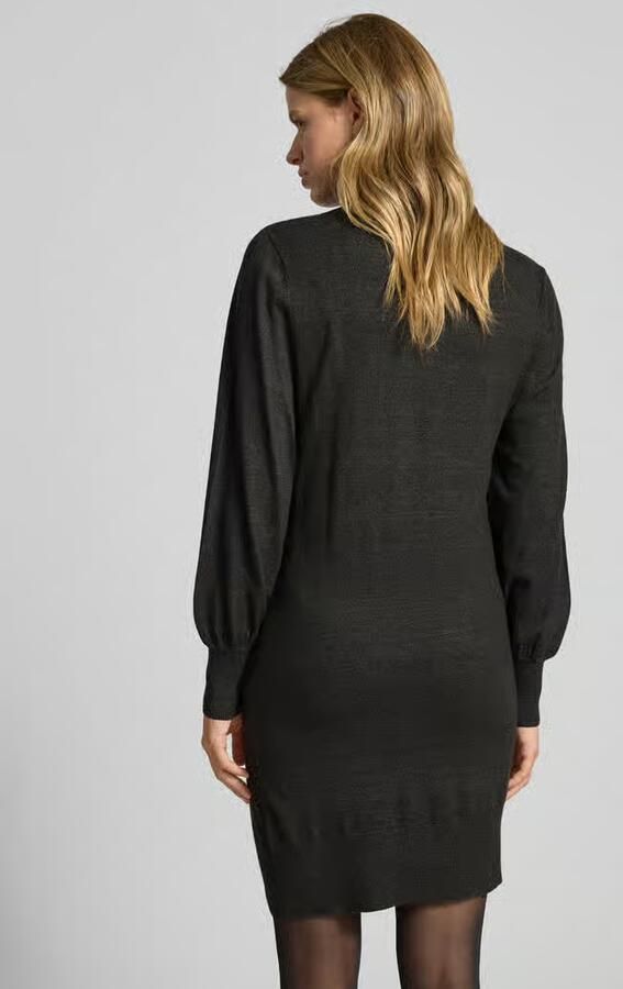 Only Flatteuze gebreide jurk van viscosemix model 'LABELLE' - Foto 5