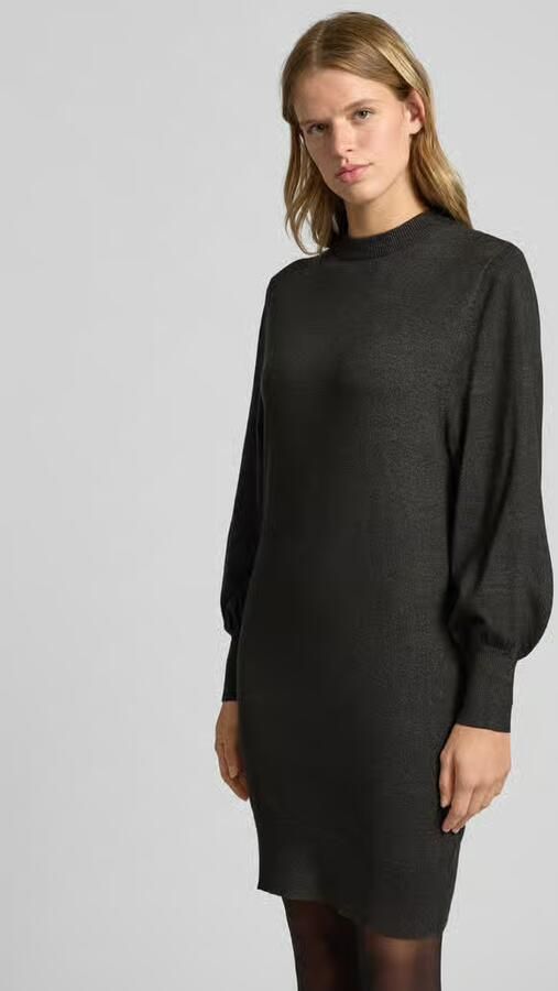 Only Flatteuze gebreide jurk van viscosemix model 'LABELLE' - Foto 7