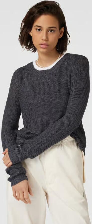 Only Blauwe Ronde Hals Gebreide Kleding voor Vrouwen Blue Dames - Foto 6
