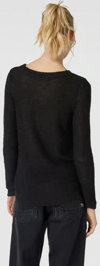 Only Zwart Gebreid Kledingstuk met Lange Mouwen en Ronde Hals Black Dames - Foto 17