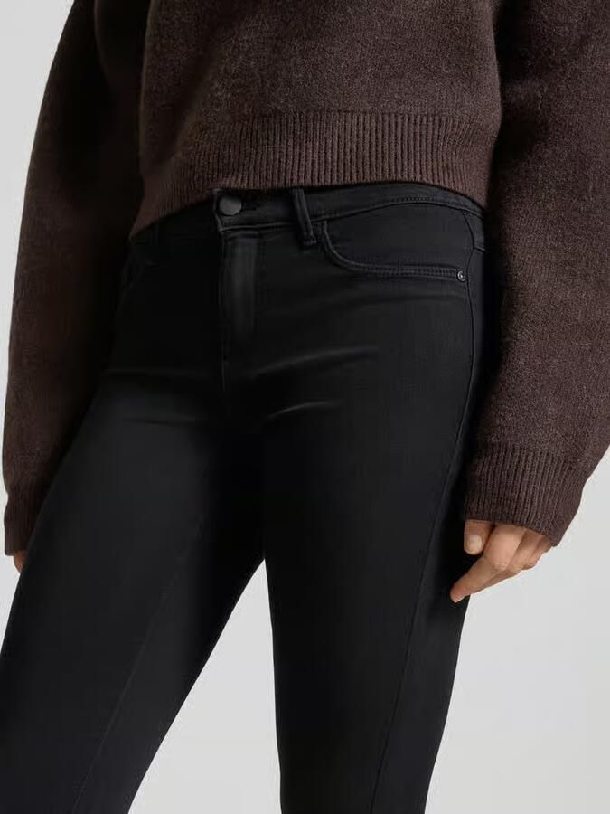 Only Zwarte Jeans met Rits en Knoopsluiting Black Dames - Foto 10