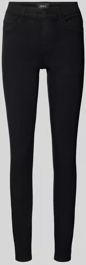 Only Zwarte Jeans met Rits en Knoopsluiting Black Dames - Foto 9