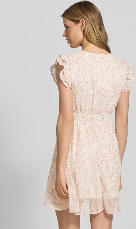 Only Getailleerd chiffon jurk met abstract motief model 'ASTA LIFE'