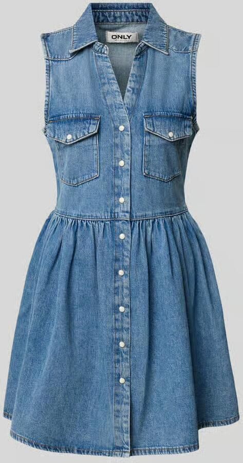Only Getailleerd denimjurk van puur katoen model 'CYRUS' - Foto 2